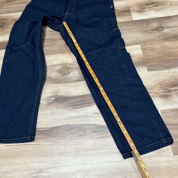 BDG Men's Straight Jeans - Dark Blue - Picture 6 of 10